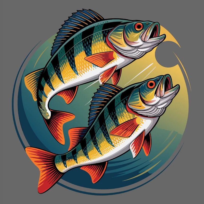Two perch in a circle