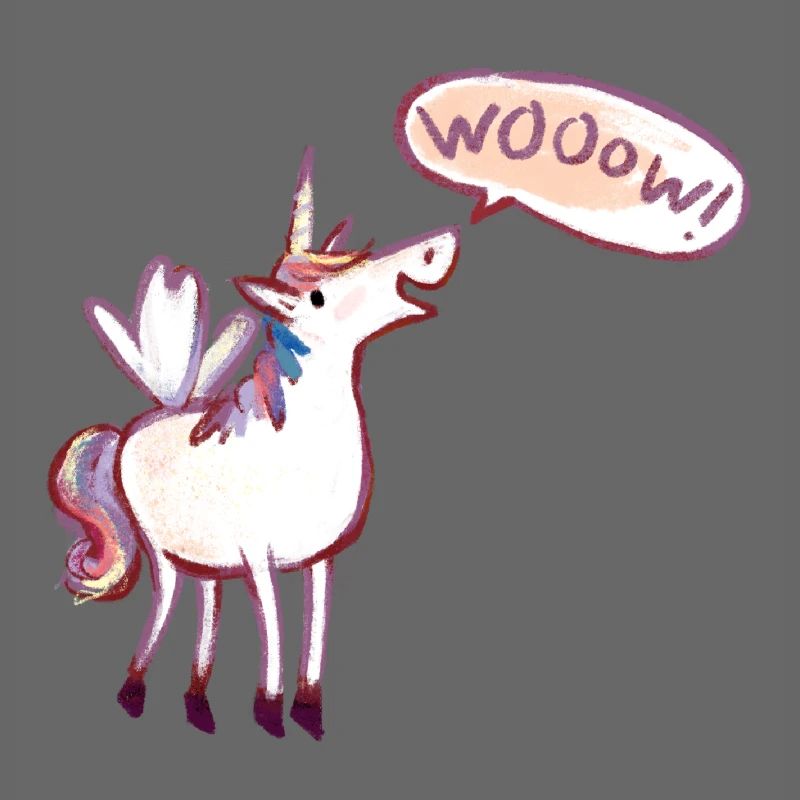 Unicorn Comic, wow, amazed