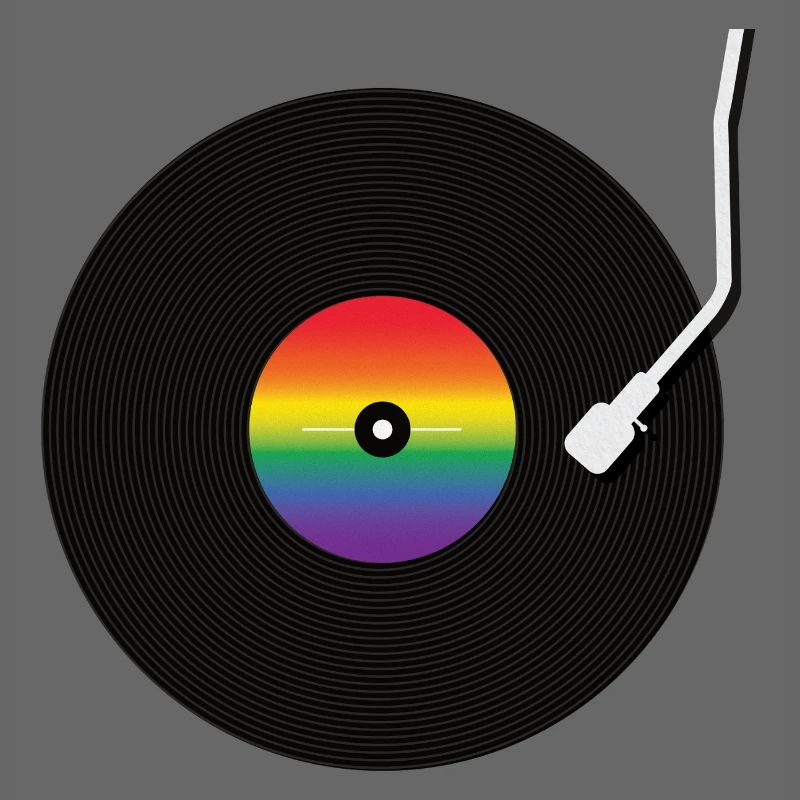Regenbogen Schallplatte
