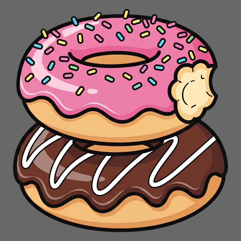 Sweet Stack Donuts Pop Art