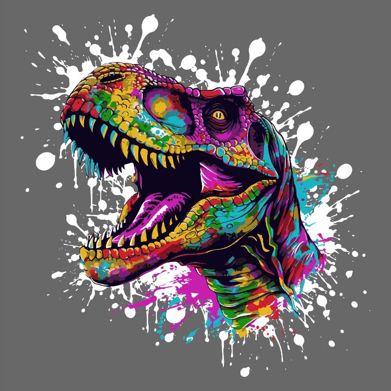 Bunter Dino-Splatter