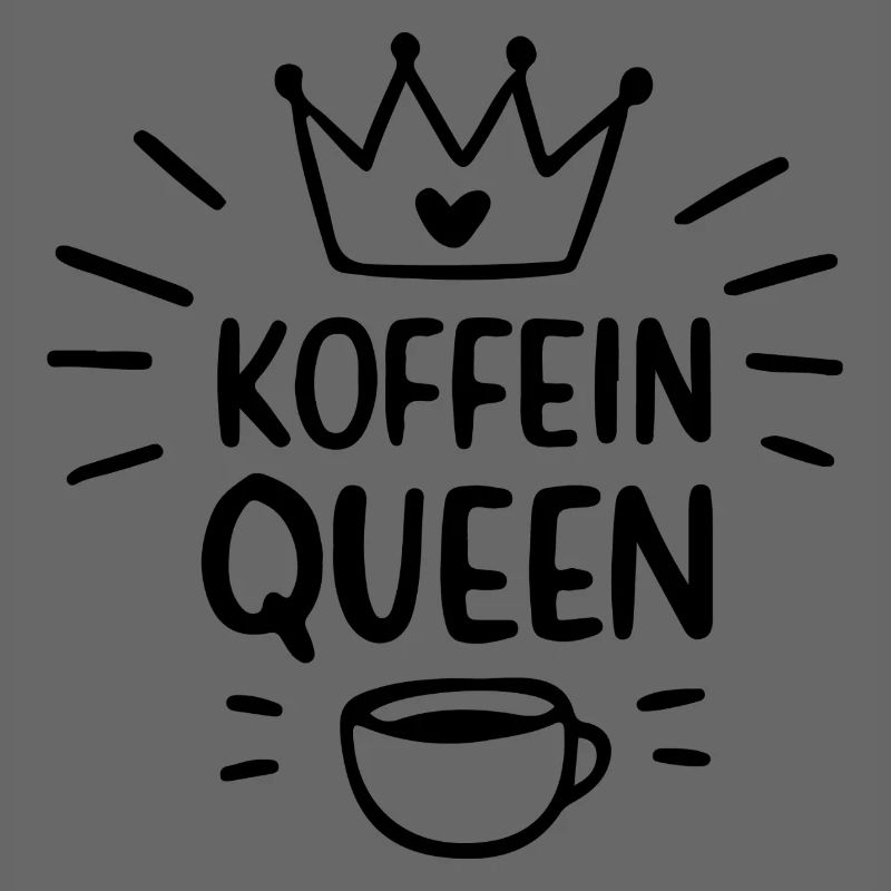 Black silhouette caffeine queen morning grouch