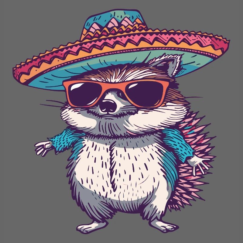 Sombrero comique drôle de hérisson