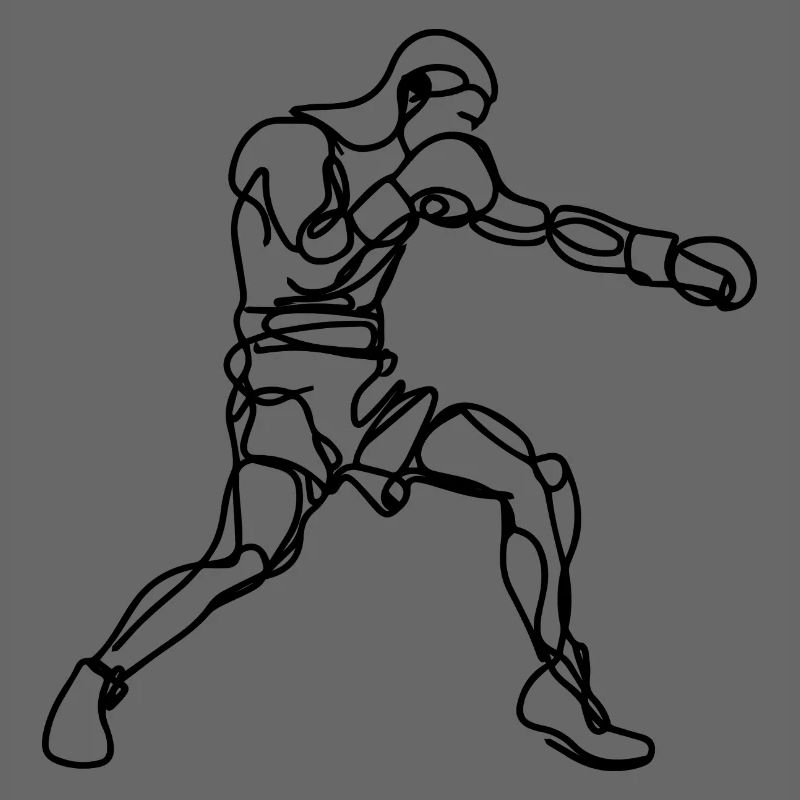 Graphismes de boxe