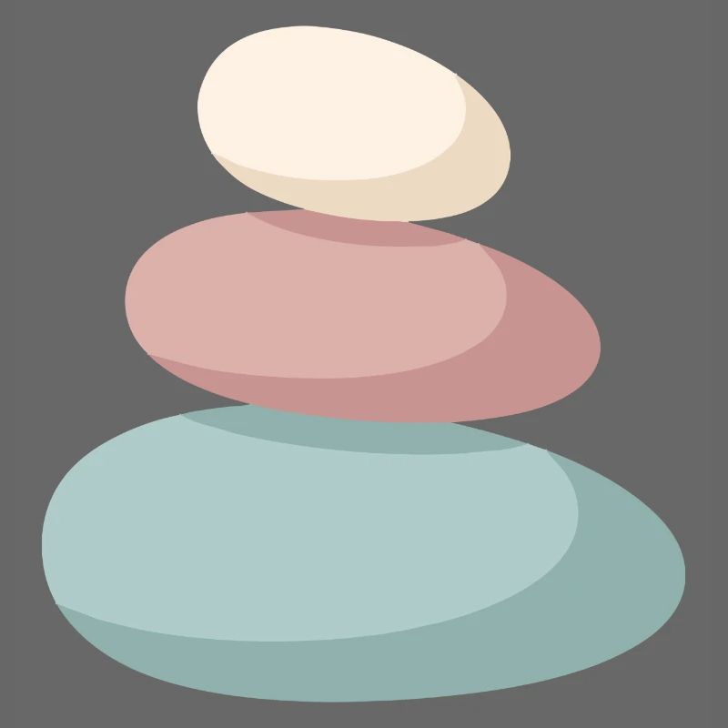 Pastel Stone Stack