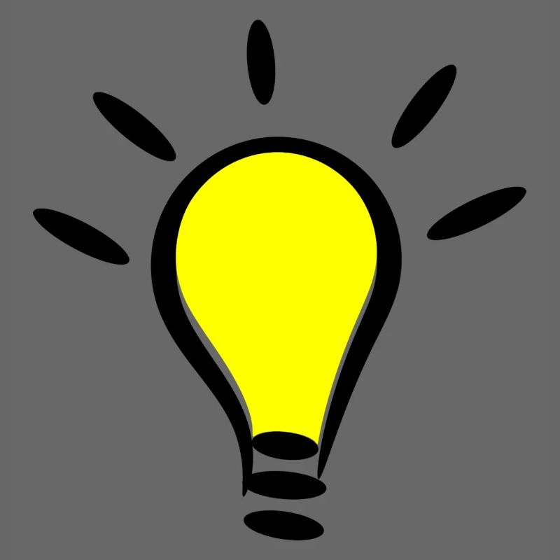 Glühbirne Licht an Idee Geschenk Idee