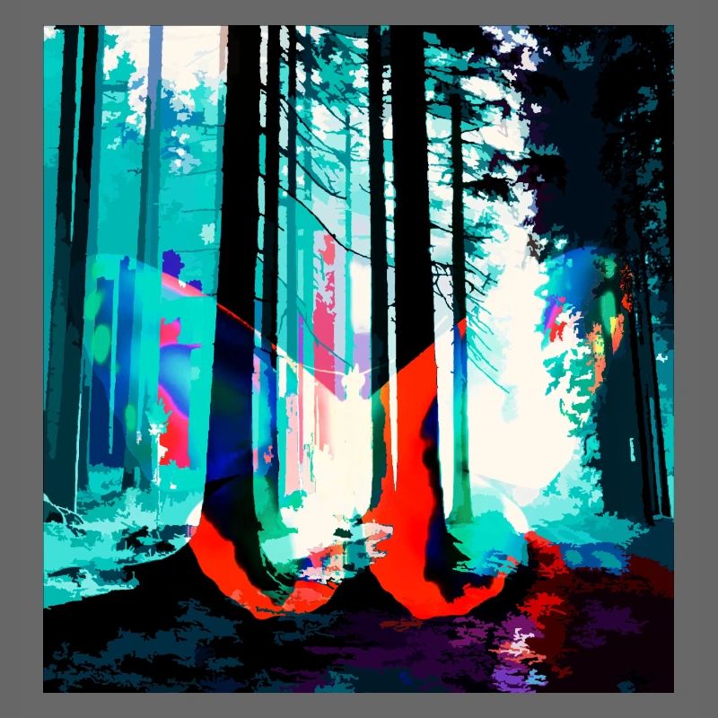 Neon Forest Dream Print