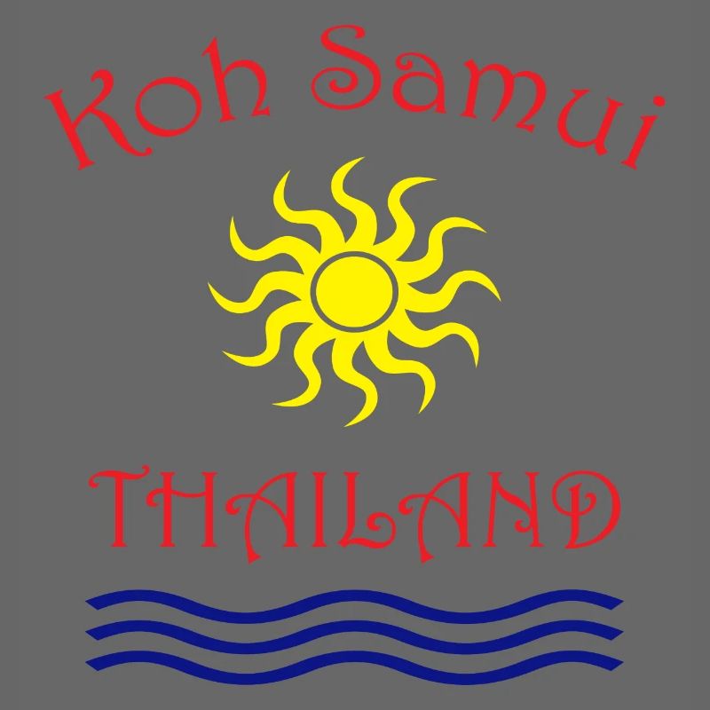 Conception du soleil et des vagues de Koh Samui