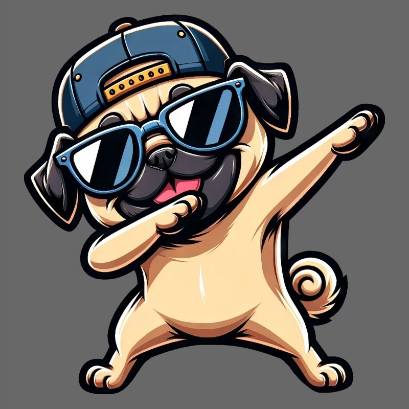 Cooler Mops Dab Pose Lustig