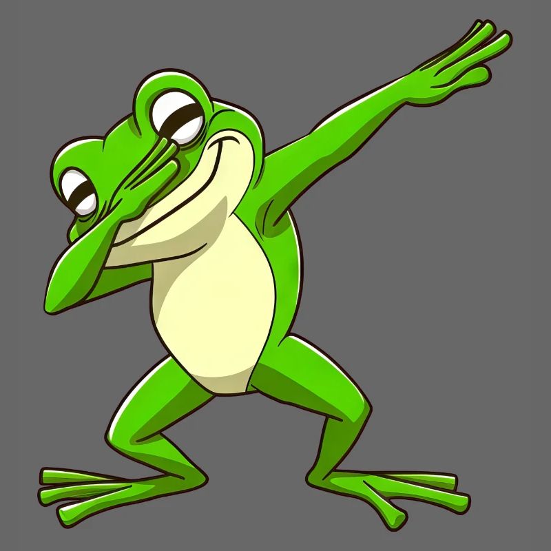 Cool Frog Dabbing Pose Tendance