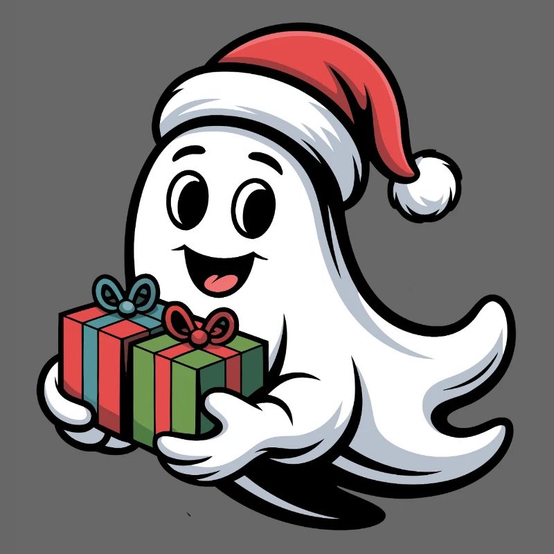 Weihnachtsgeist mit Geschenken