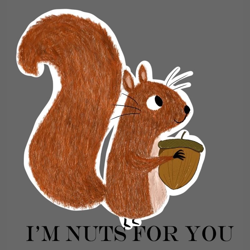 Squirrel with acorn