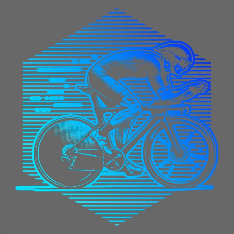Neon Sprint Cyclist