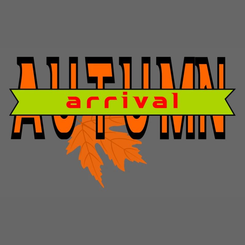Autumn Leaf Arrival Graphic Design