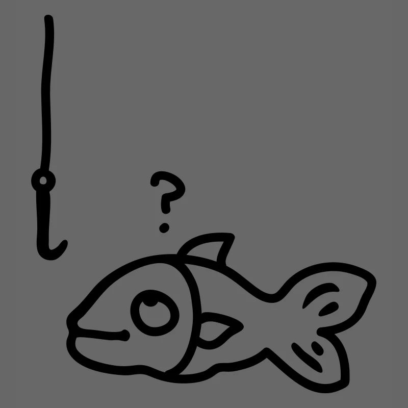 Fisch Angelhaken - line