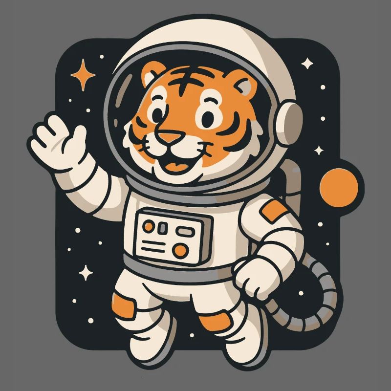 Adventurous Astronaut Tiger