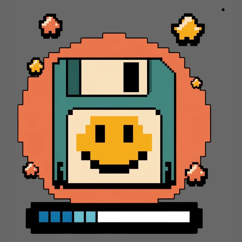 Floppy Disk Retro Internet