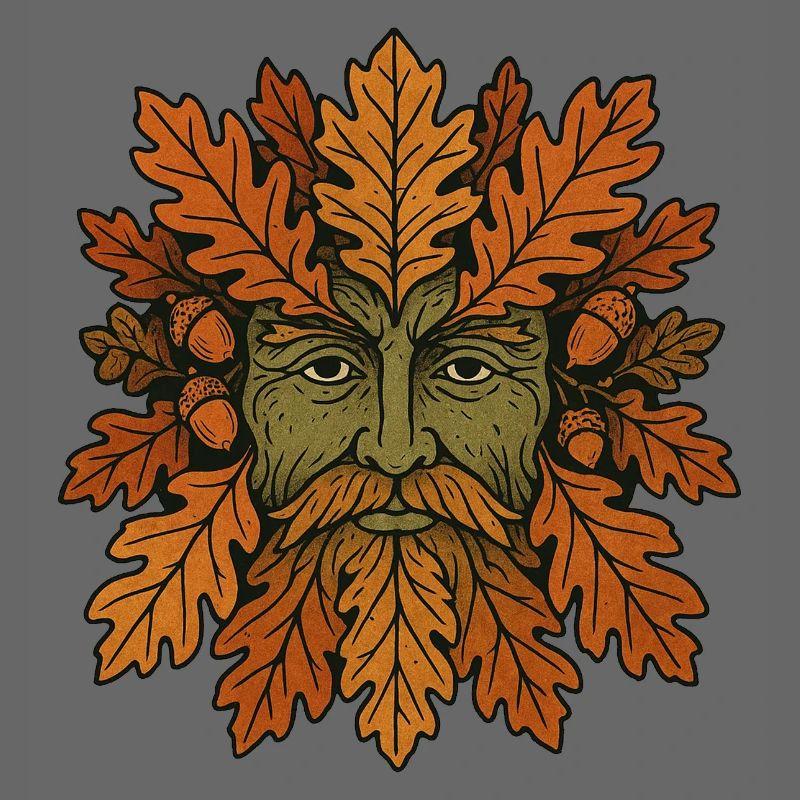 Geistgesicht der Herbst-Eiche