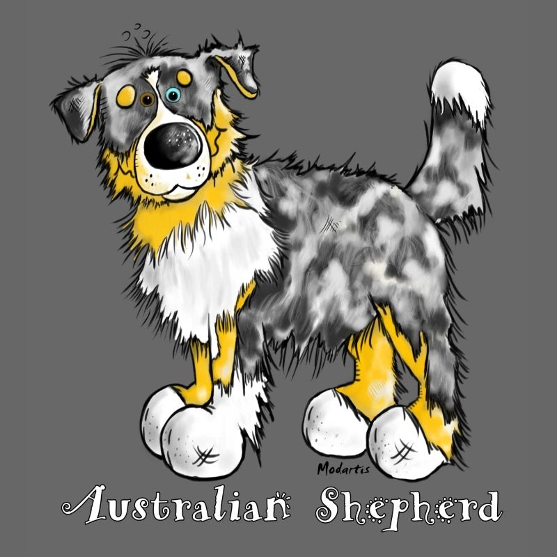 Australian Shepherd – Aussie – t-shirt design
