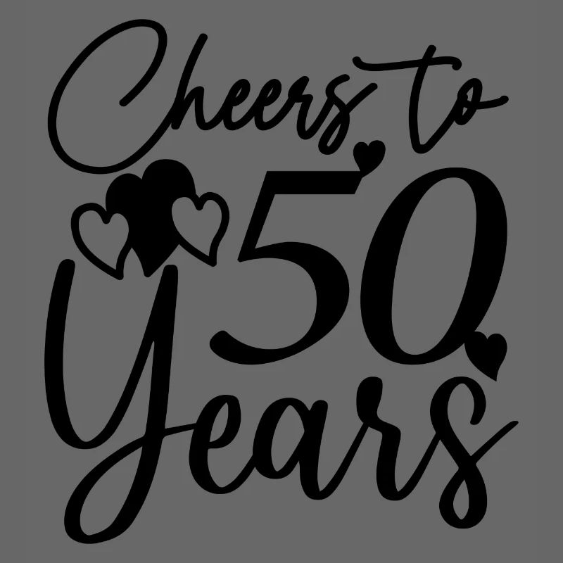 Cheers To 50 Years - Geburtstags- oder Jubiläumsgeschenk
