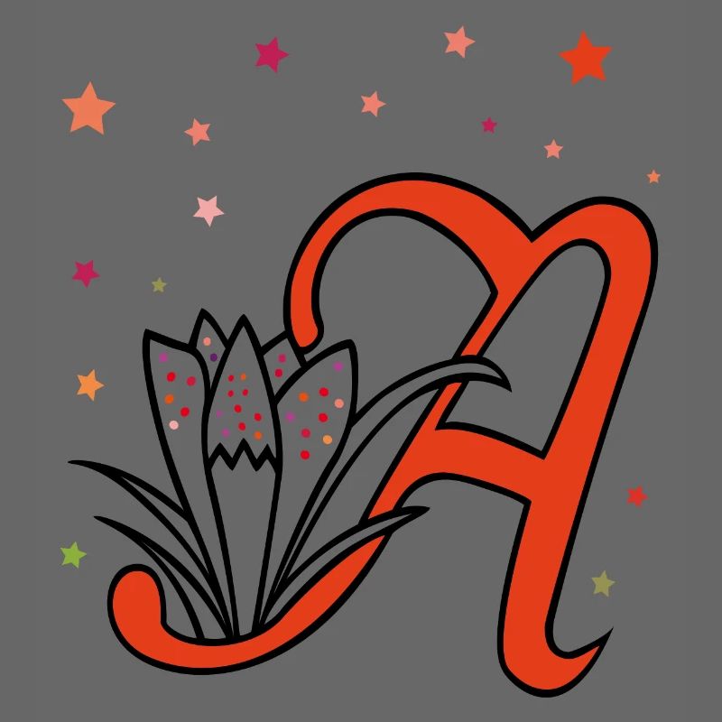 Buchstabe, Initiale, Blume