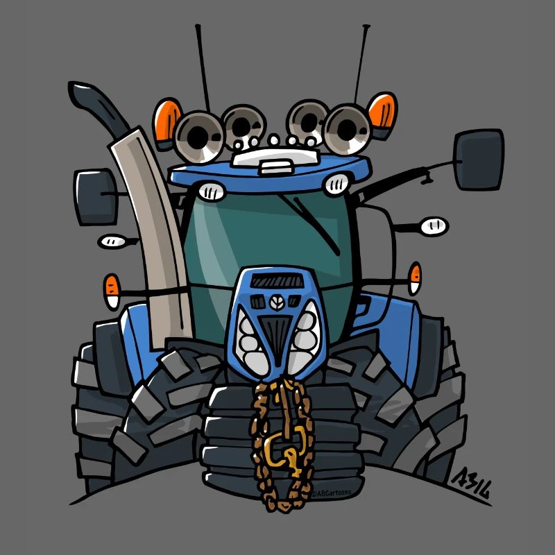 0397 Blauer Traktor