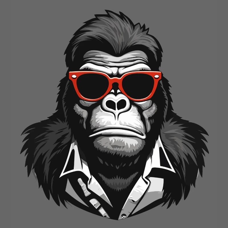 gorilla, monkey, primate