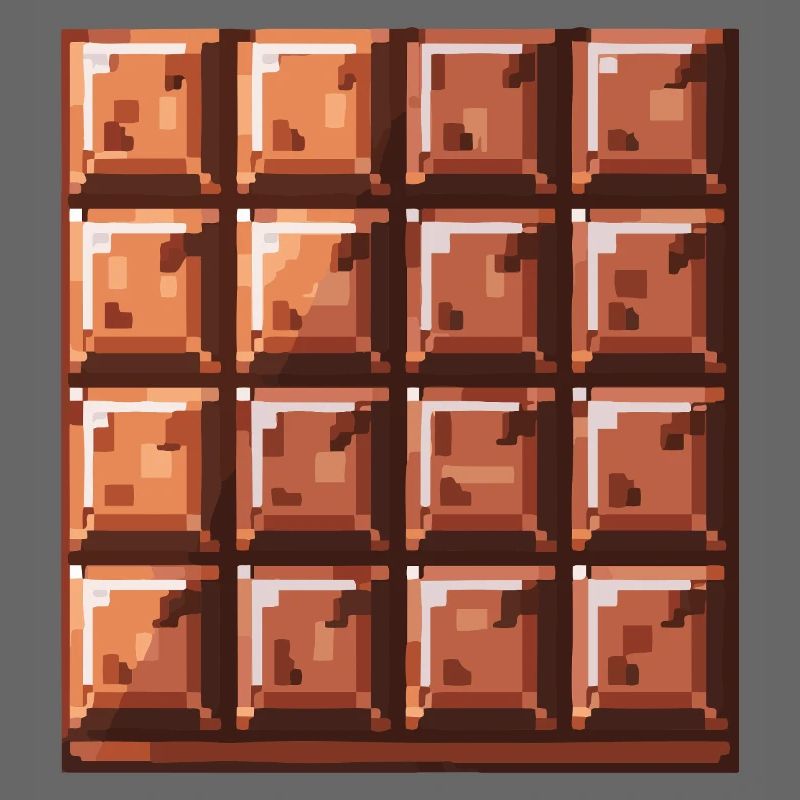 Pixel Schoko Quadrat Muster