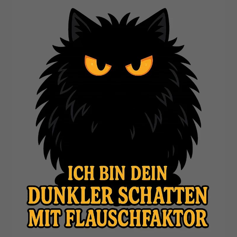 Dark shadow with fluff factor – cat