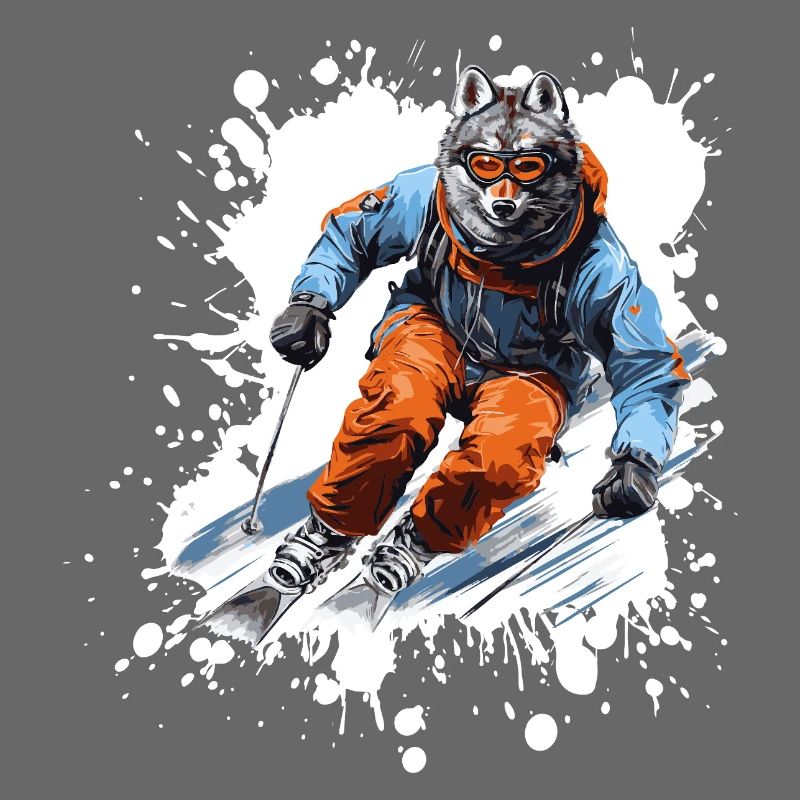 Wolf Ski Skiing