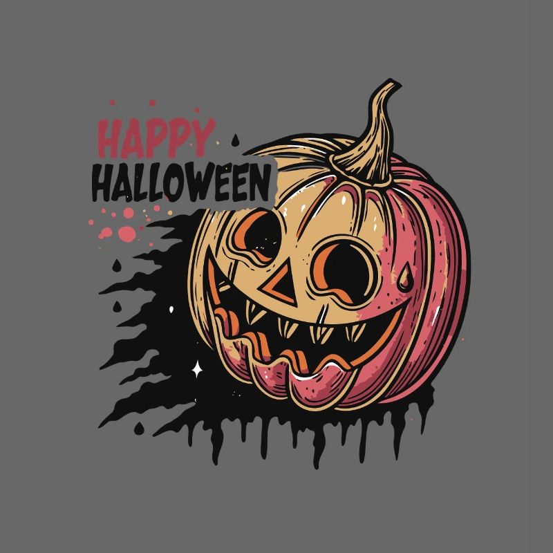 Expressive Halloween Pumpkin