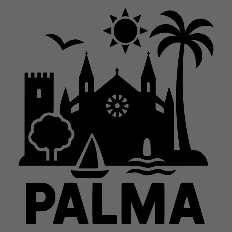 palma silhouette mallorca