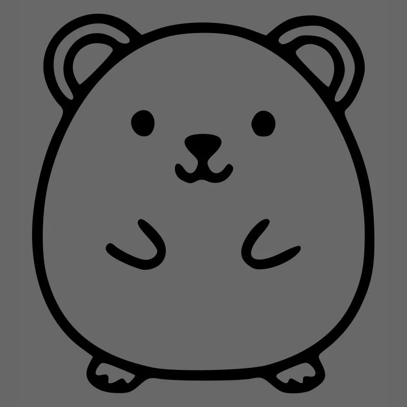 Hamster Lineart Vektor