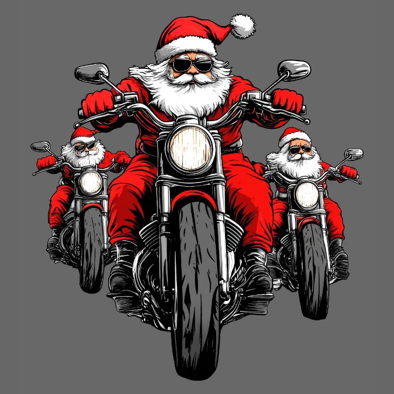 Motorradfahrer Christmas