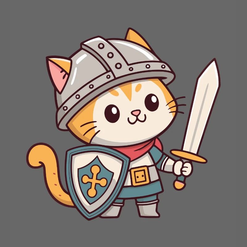 Knight Cat in Armor