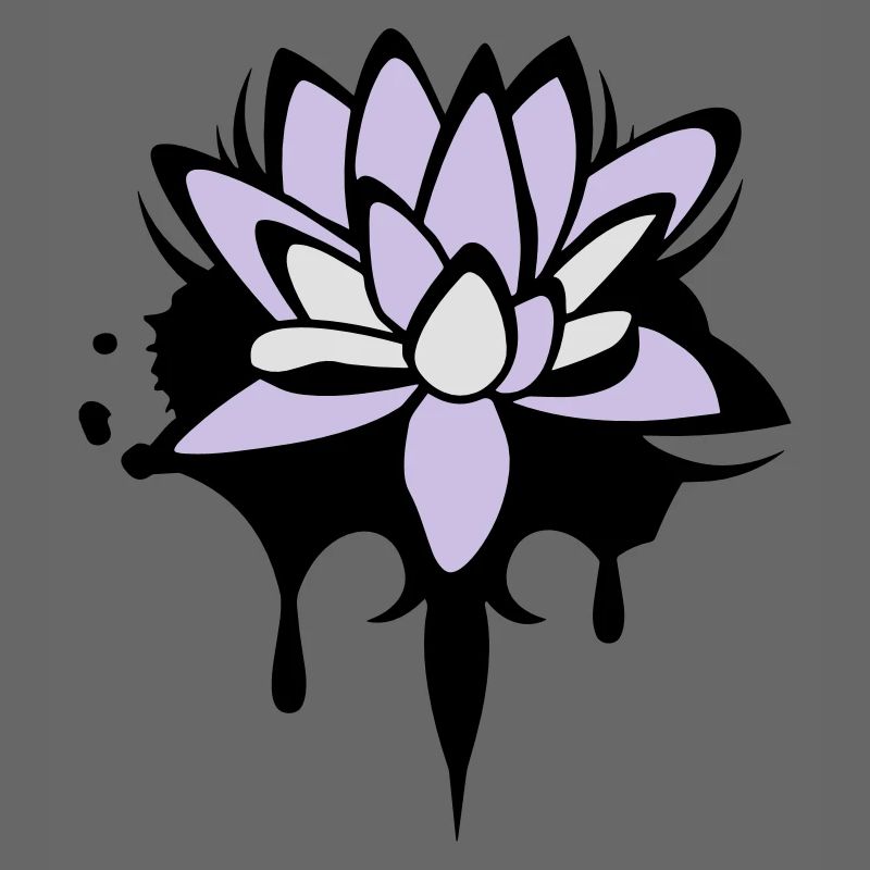 Fleur de lotus graffiti