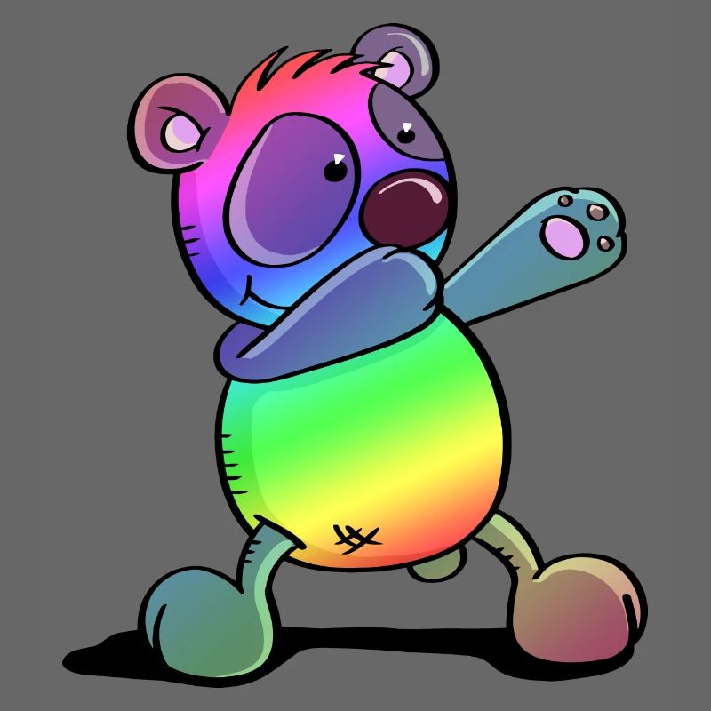 Bunter Pandabär - Dab Dance - Dabbing - Panda