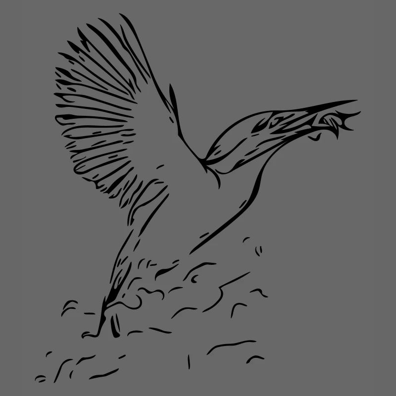 Eisvogel mit Fisch