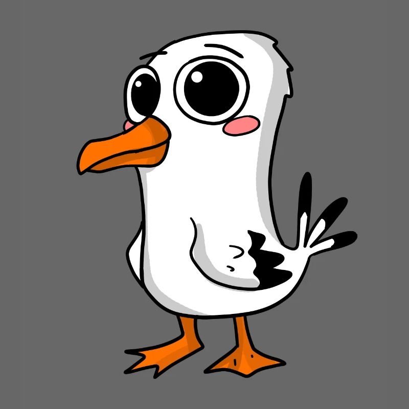 Niedliche Möwe