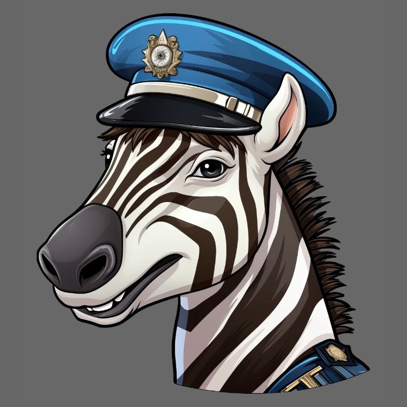Zebra Policewoman