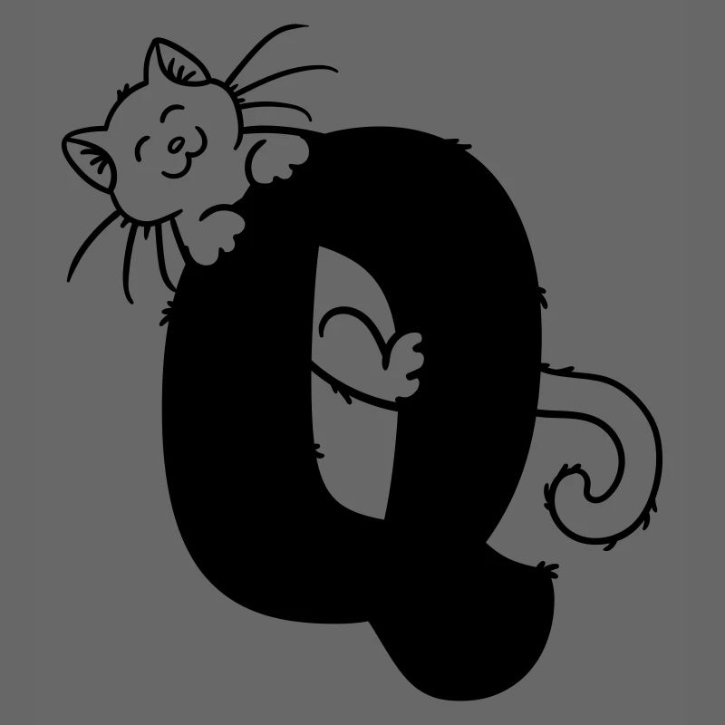 Katze Buchstabe Q