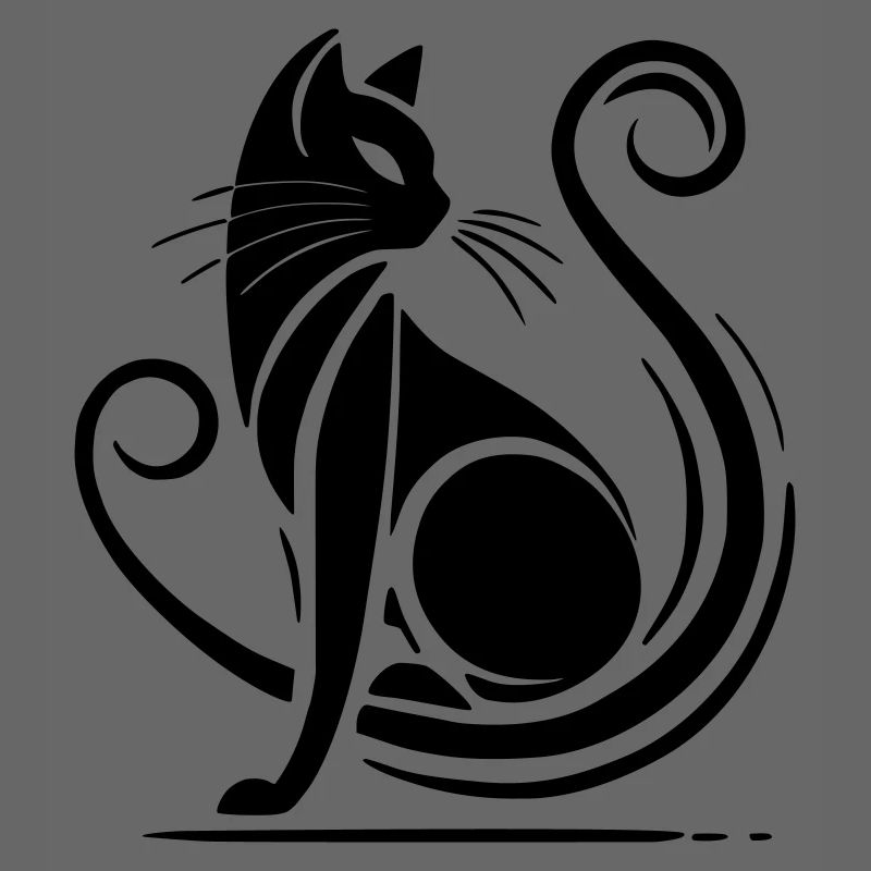 Modern Black Cat