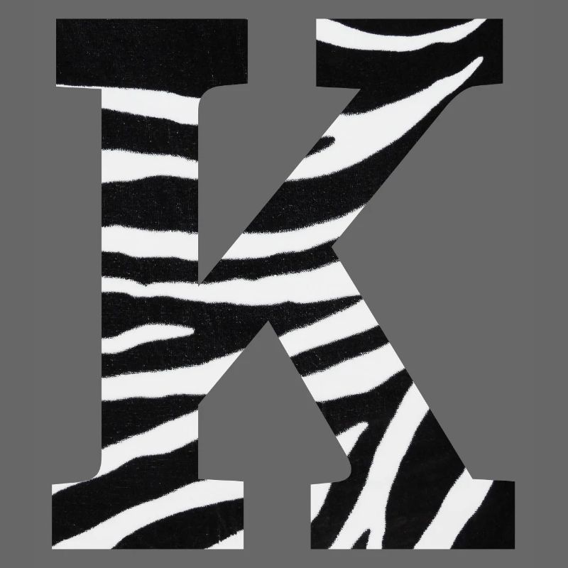Buchstabe k Zebra