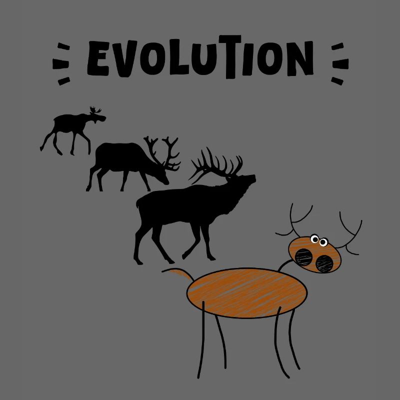 Deer Evolution – Drôles d’étapes de l’évolution.