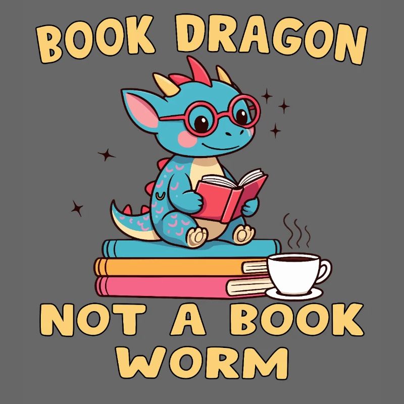 Drache Bibliophile Eule