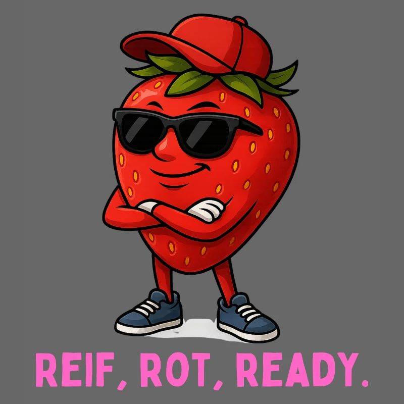 Reif Rot Ready Erdbeere-Maskottchen