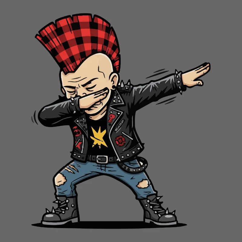 Dabbing Punk – Style de dessin animé effronté