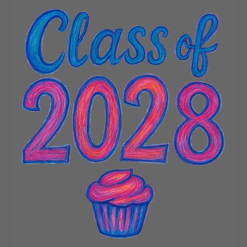 Cupcake-Gradient der Klasse 2028
