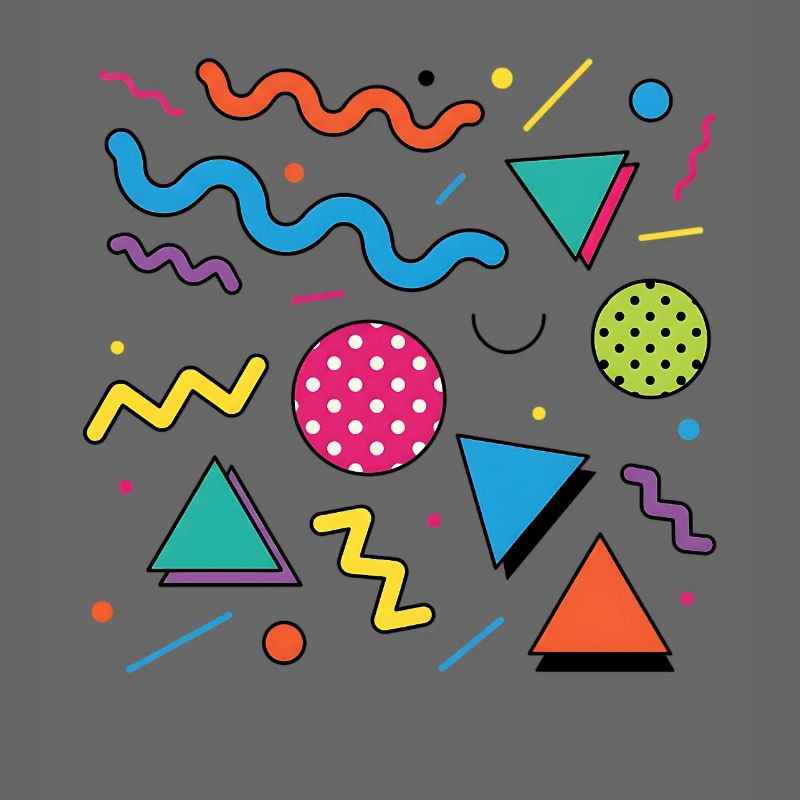 Neon Geometry: Bright Shapes