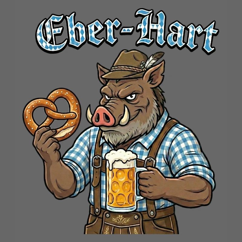 Eber-Hart Bierheld mit Brezel